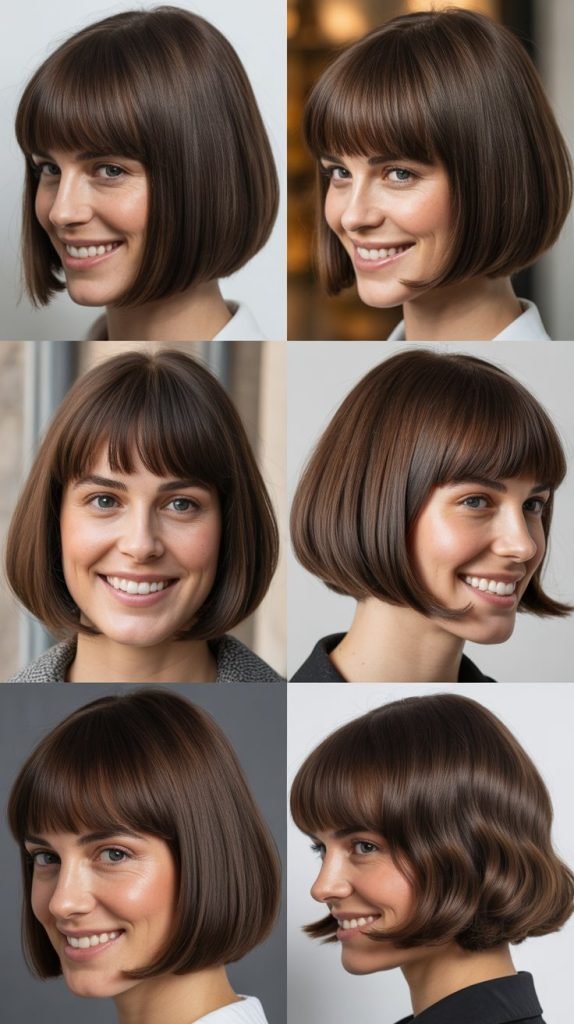 Sleek Bob With Graduated Bangs
