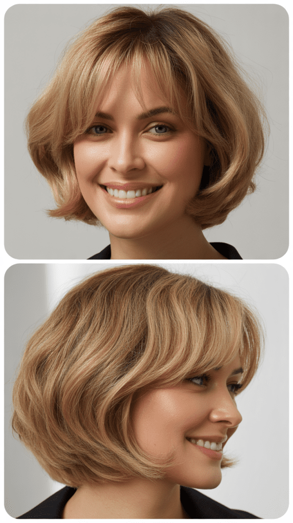 Textured Bob With Wispy Bangs