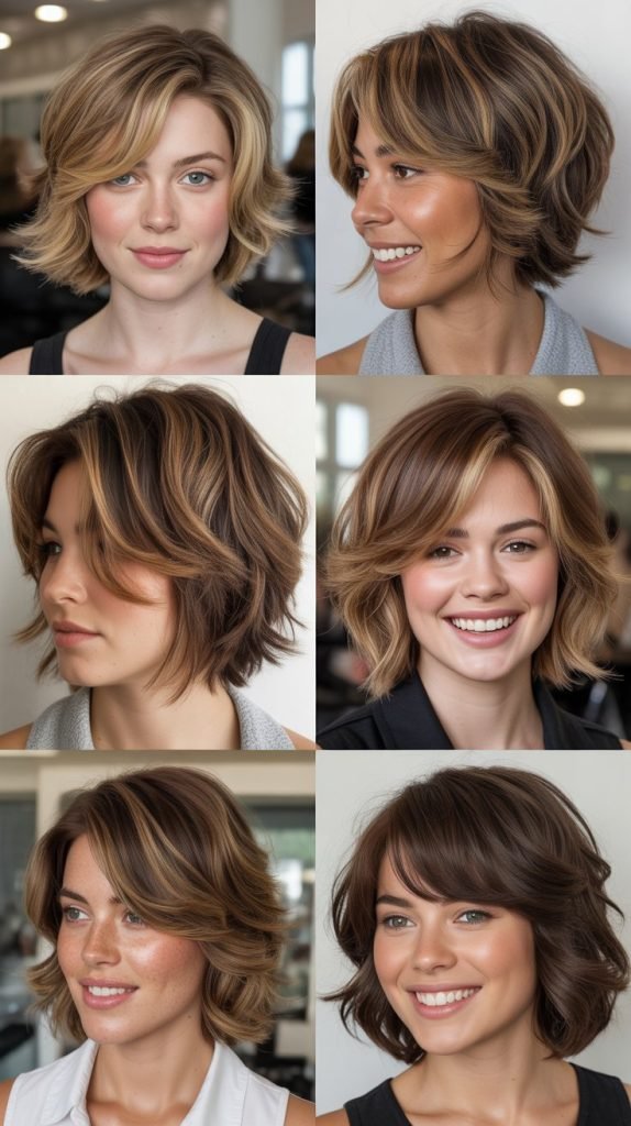 Layered Lob With Piecey Texture