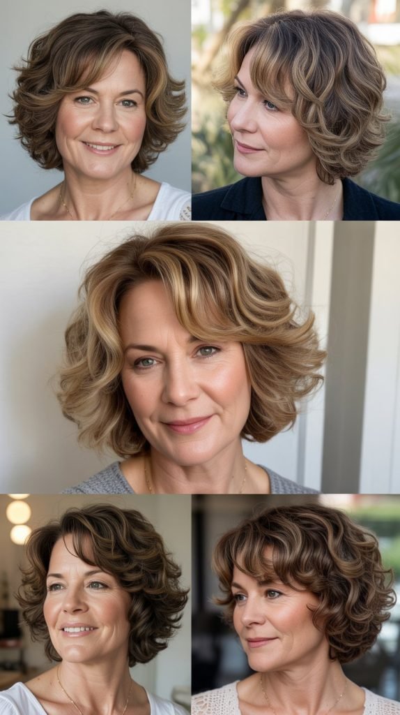 Layered Lob with Beach Waves