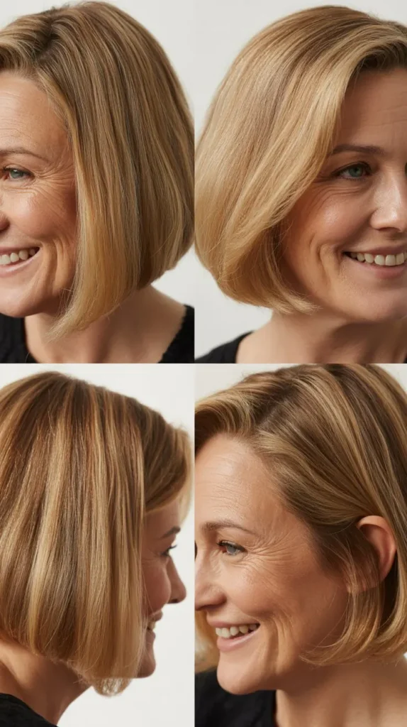 Angled Bob with Undercut