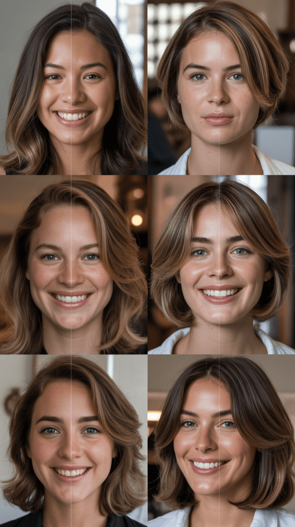 Angled Layers for Face Shape Enhancement