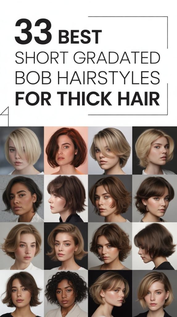 33 Best Short Graduated Bob Hairstyles for Thick Hair