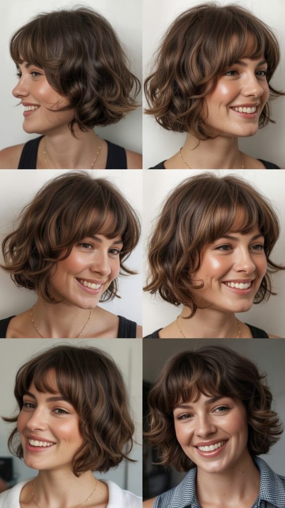  Shaggy Bob with Piecey Bangs