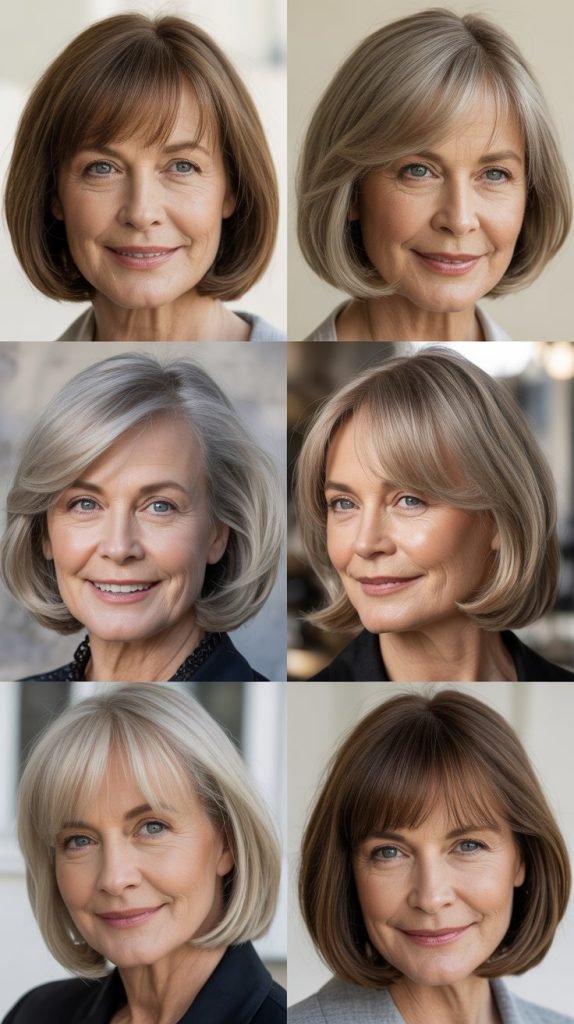 Sleek Bob with See-Through Bangs