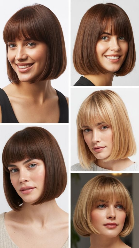  Sleek Bob With Graduated Bangs