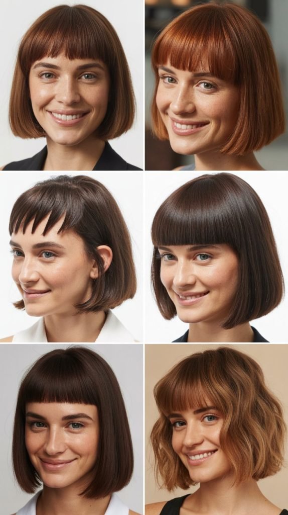  Curly Bob With Microbangs