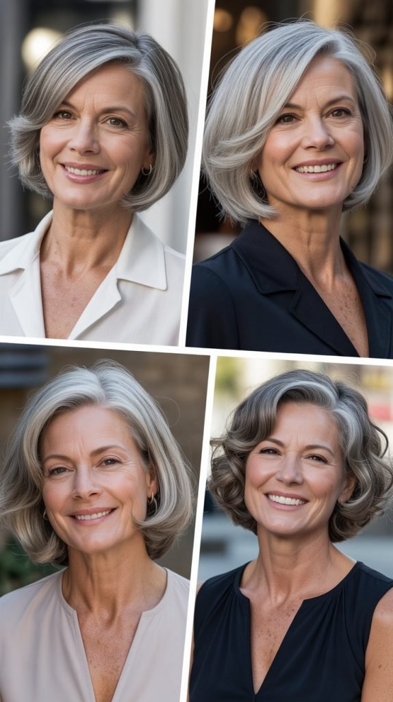 Bob with Deep Side Part