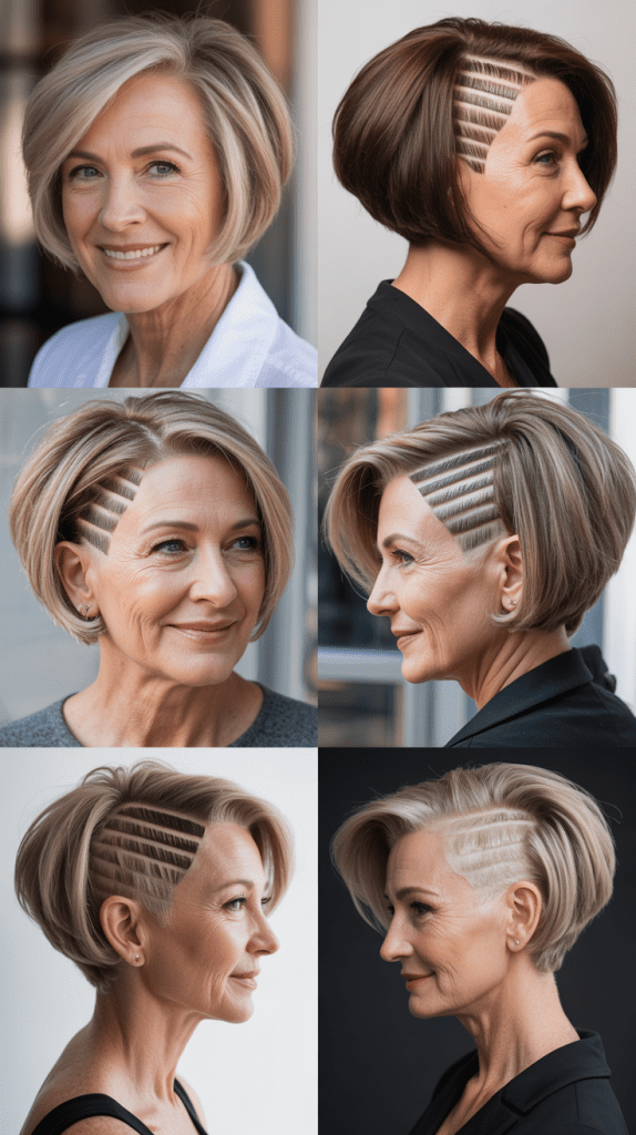 Stacked Bob with Nape Undercut