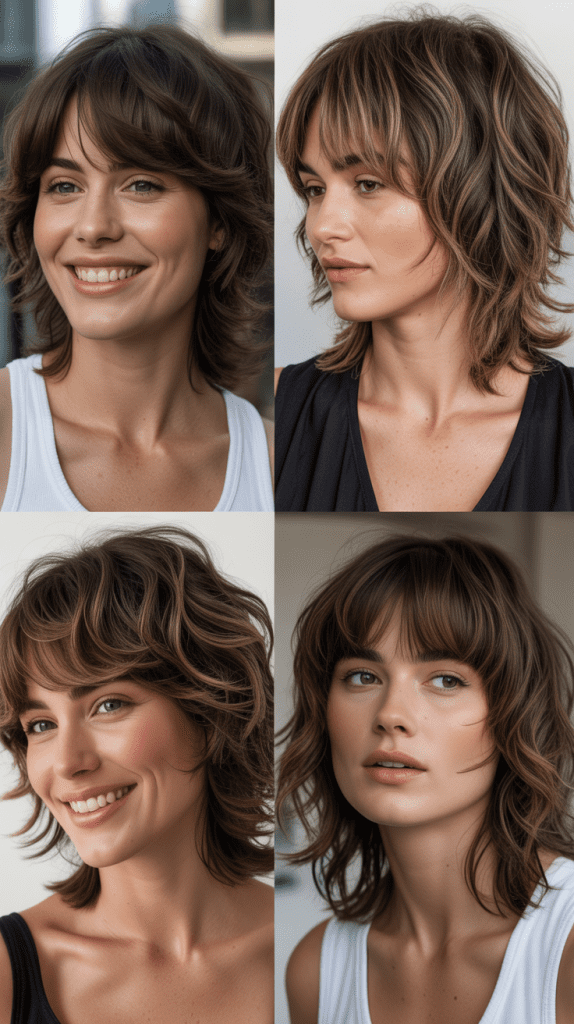 Shag With Razored Ends and Textured Bang Fringe