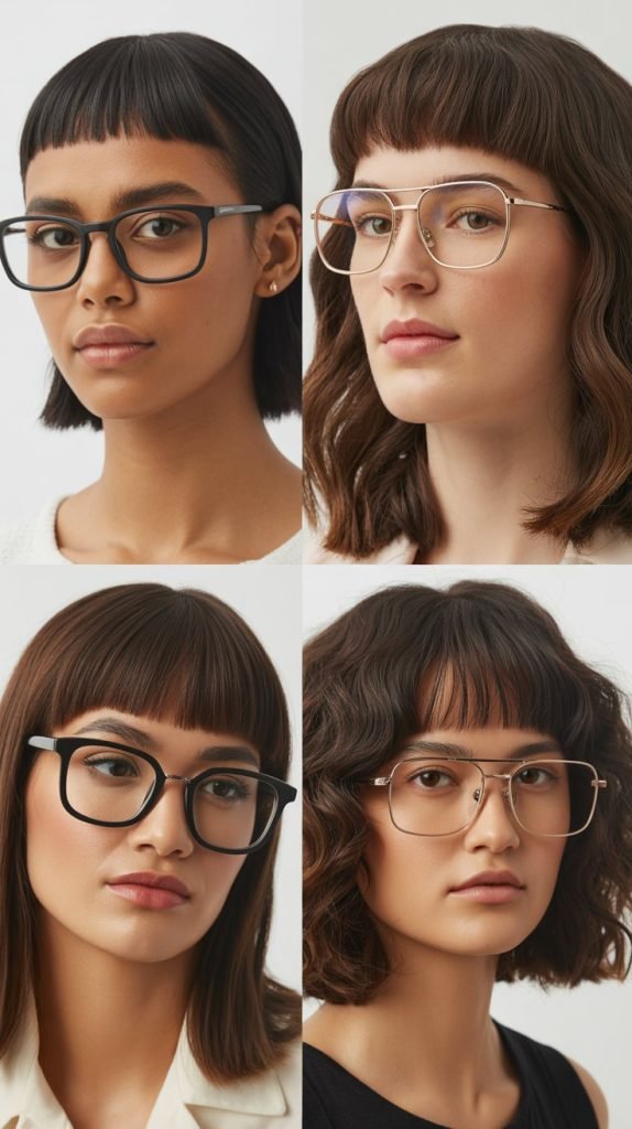  Choppy Shoulder-Length With Micro Fringe