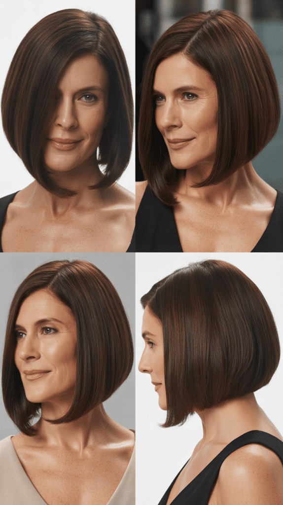 A-Line Bob with Deep Side Part