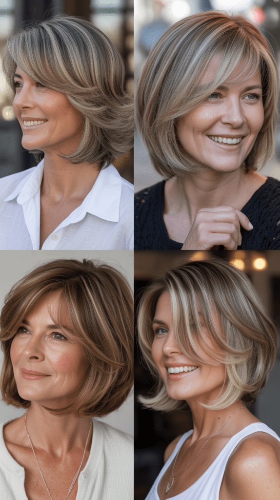 Layered Bob with Highlights