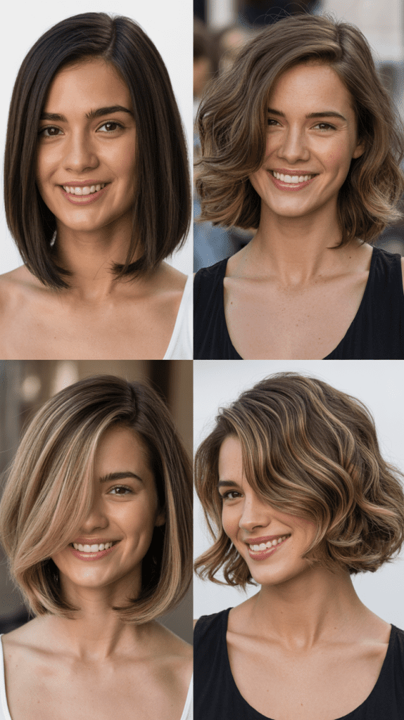 Long Bob for Oval Faces