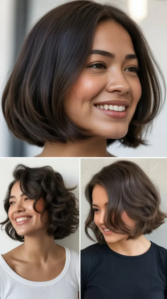 Angled Bob for Thick Hair