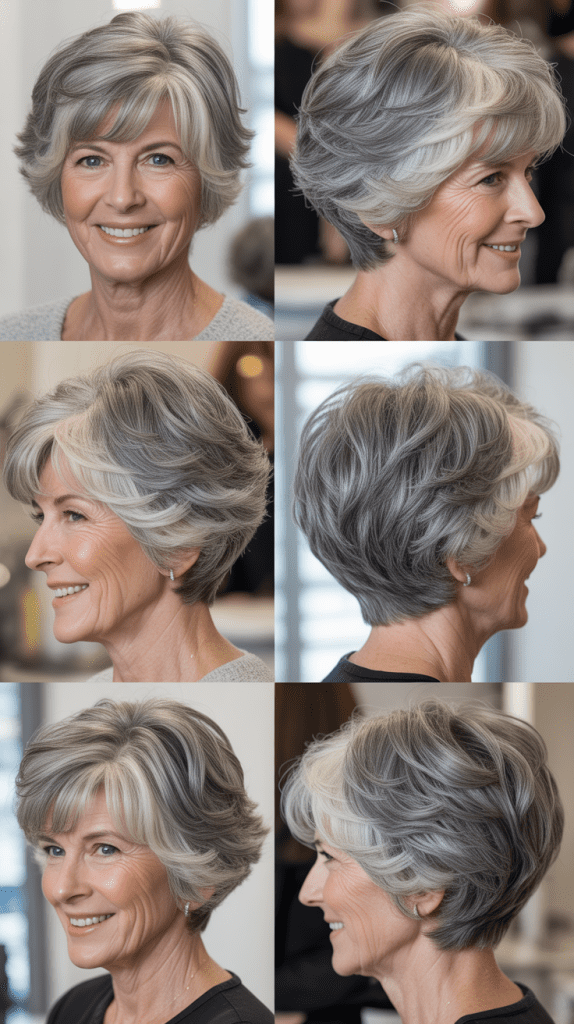 Stacked Bob with Crown Height