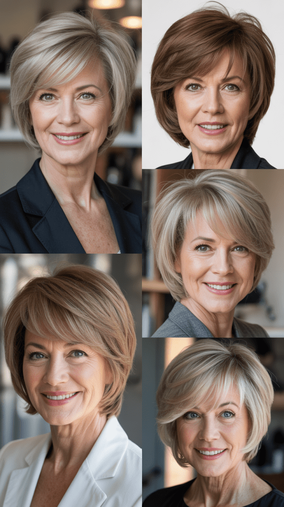 Inverted Bob with Long Fringe