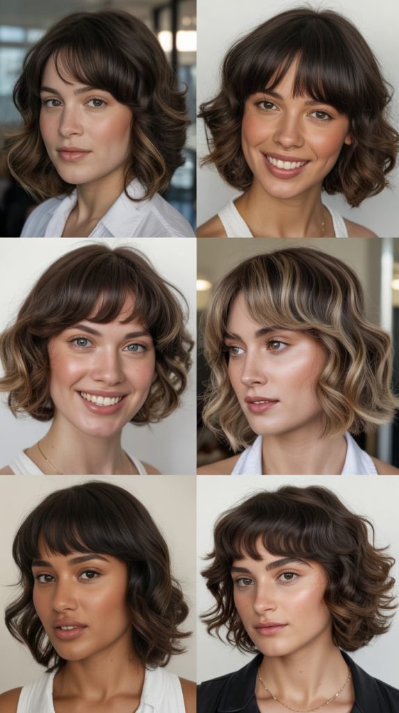  Medium Wavy Cut With Full Fringe