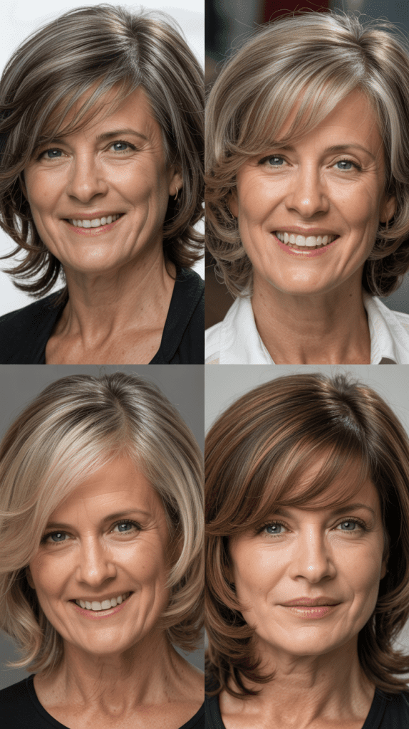 Layered Shag with Side Part