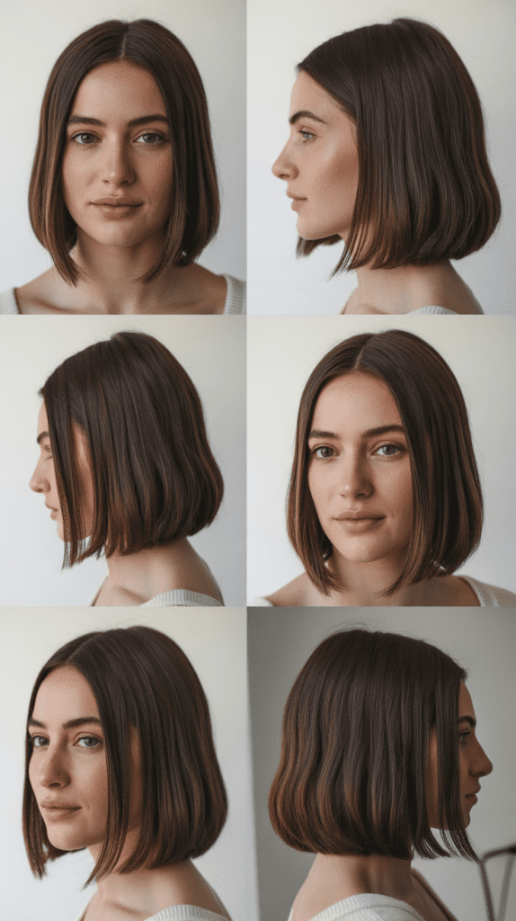 Blunt Cut With Internal Layers