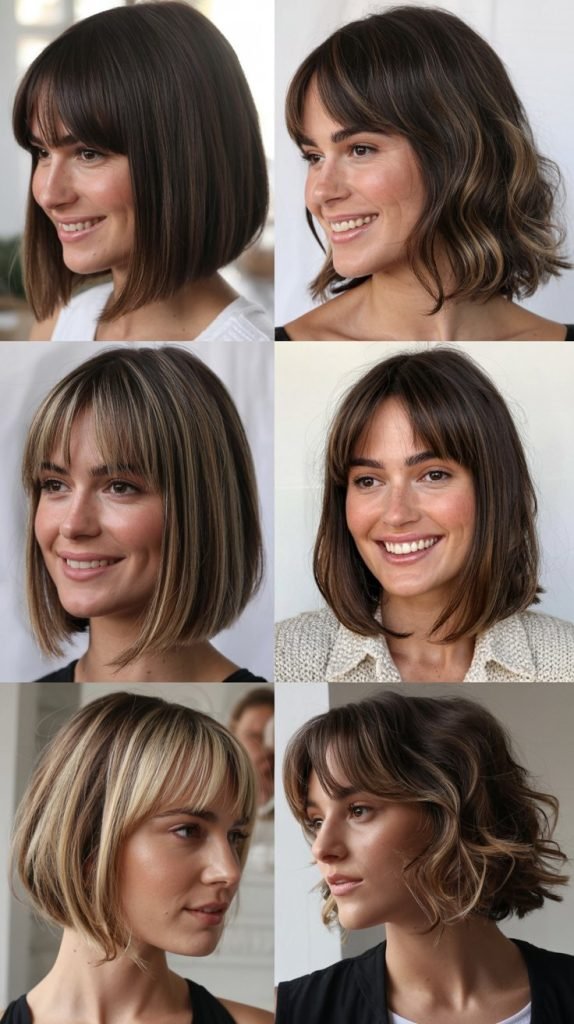 Long Bob With Graduated Bangs