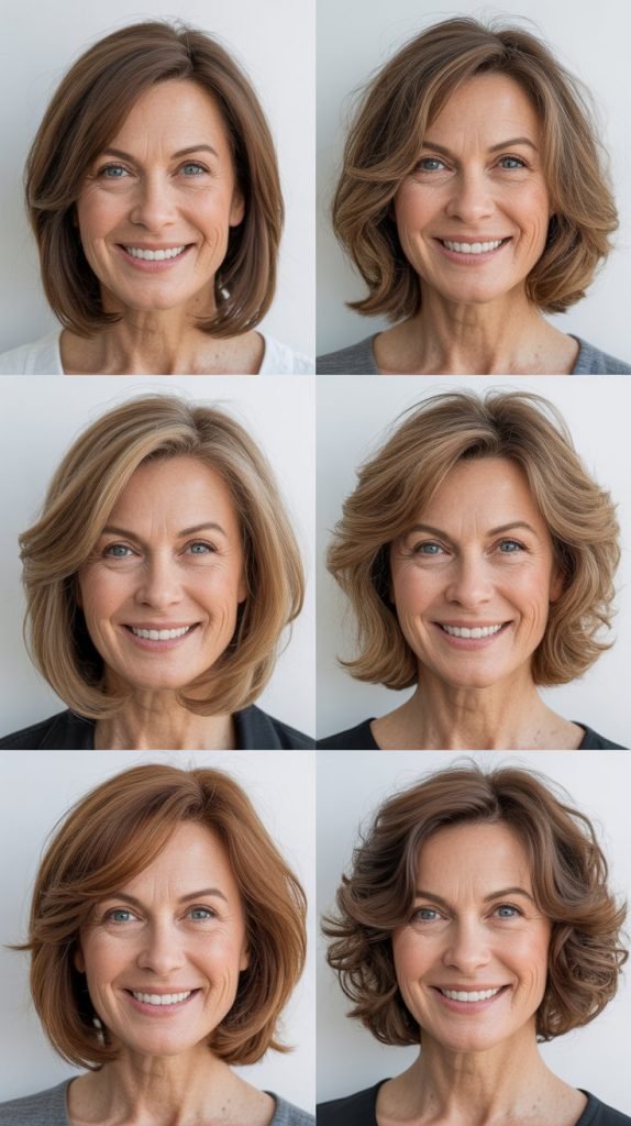 Layered Long Bob (Lob) with Side Part