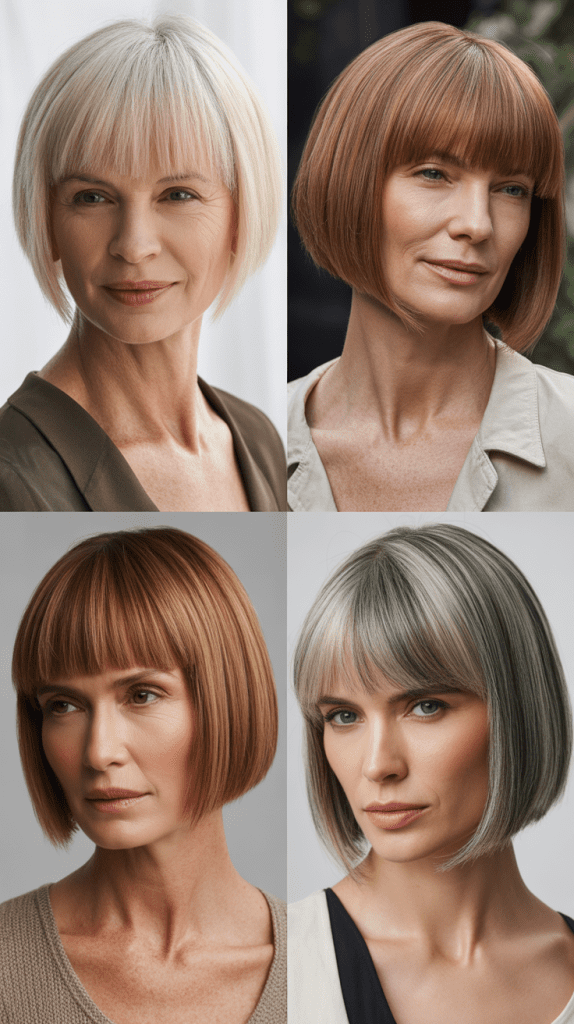 Blunt Brow-Skimming Bangs