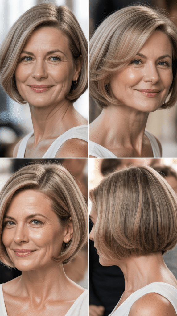 Classic Blunt Bob for Fine Hair