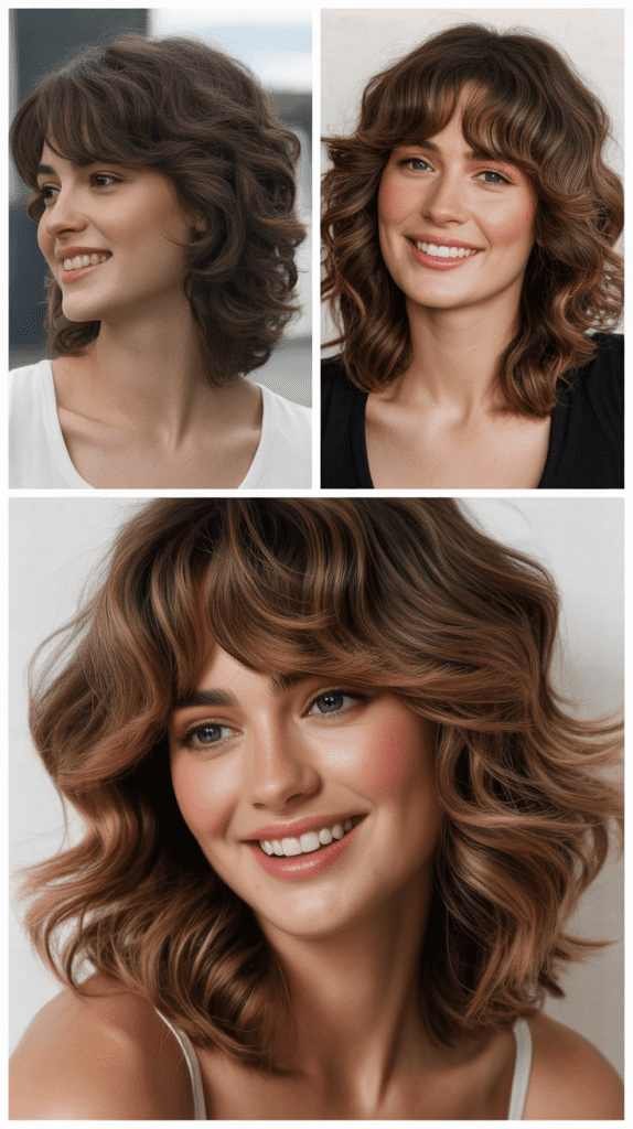 Full Fringe With Loose Tousled Waves