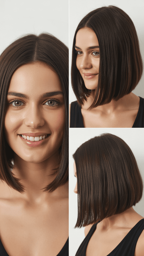 Center-Parted Long Bob