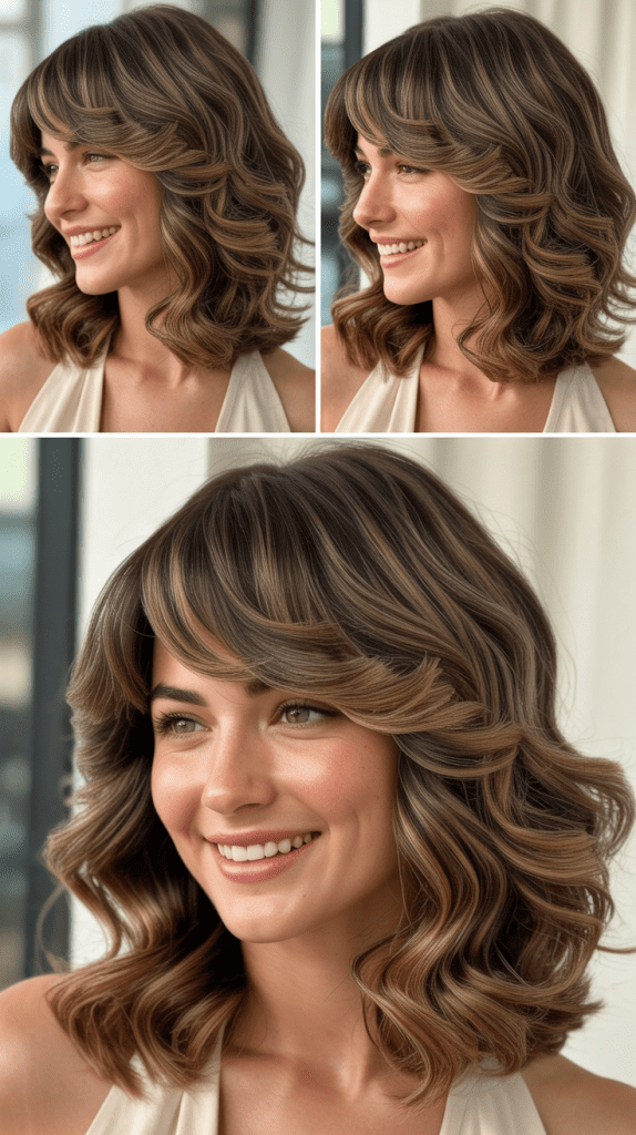 Side Bangs With Dimensional Waves
