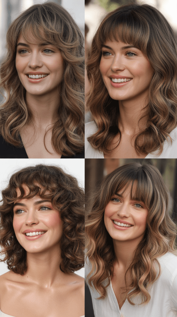 Baby Bangs With Flowing Waves