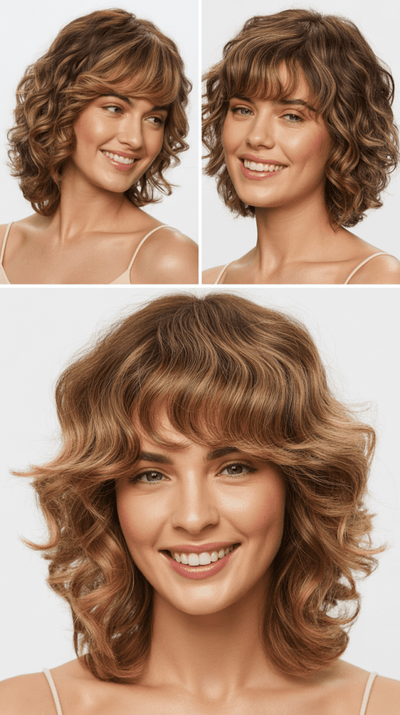 Asymmetrical Fringe With Textured Waves