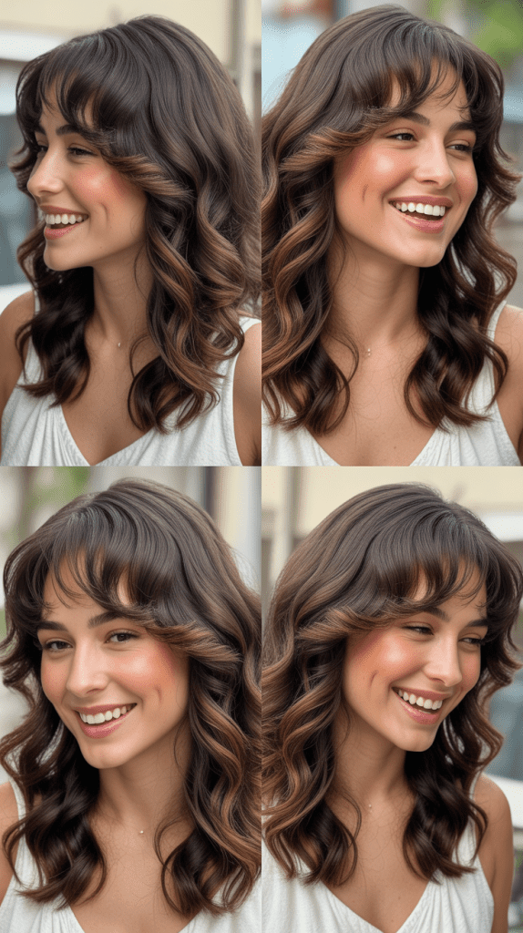 Curved Fringe With Bouncy Defined Waves