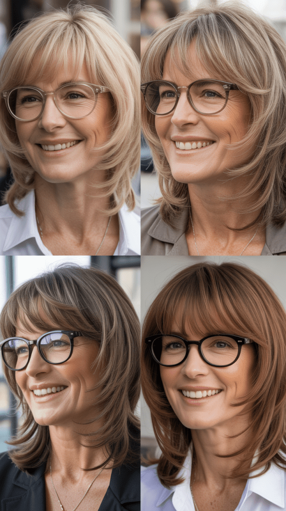 Feathered Curtain Bangs