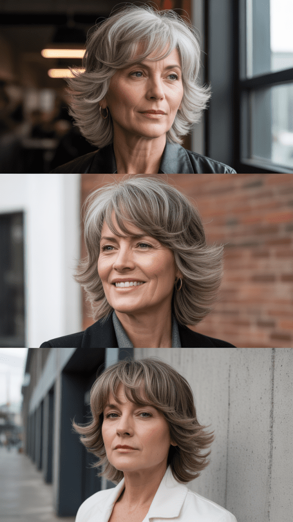 Choppy Curtain Bangs