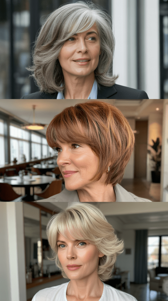 Asymmetrical Side-Swept Bangs