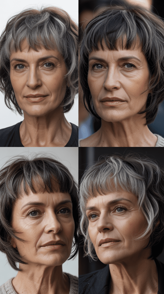 Choppy Layered Bob with Micro Fringe