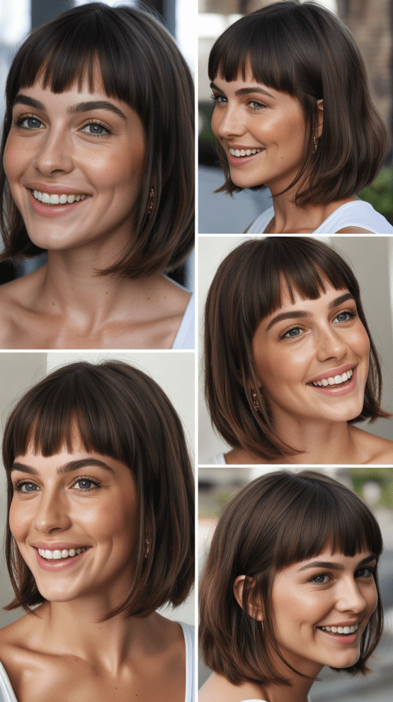 Blunt Cut With Micro Bangs