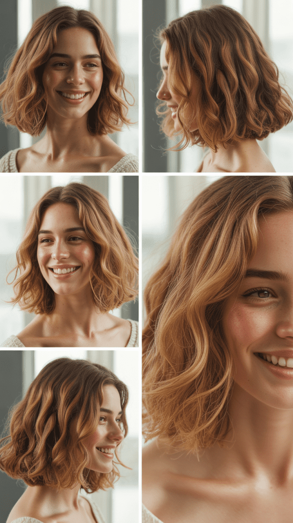 Wavy Long Bob with Natural Texture