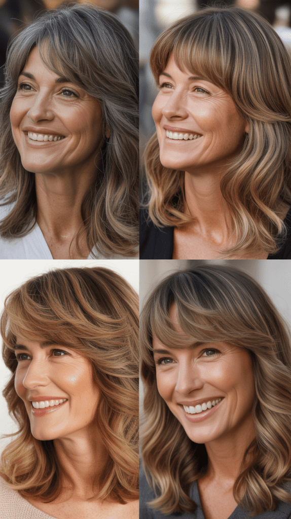 Wispy Bangs with Balayage