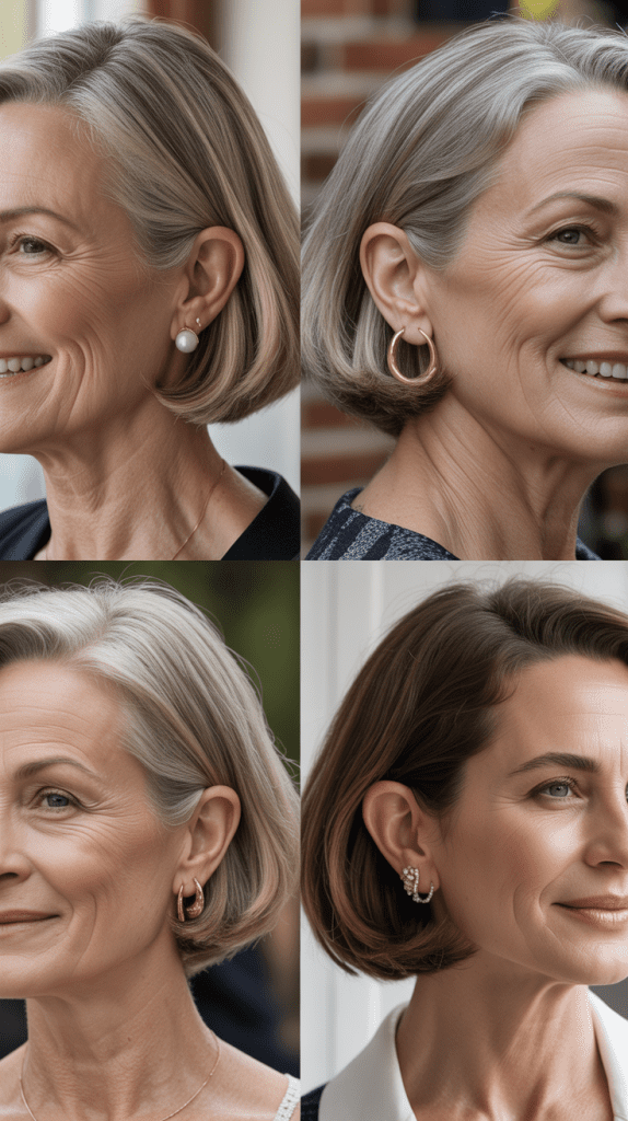 Ear-Revealing Bob: Showcasing Features