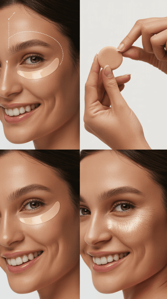 Use the Triangle Technique Under Eyes