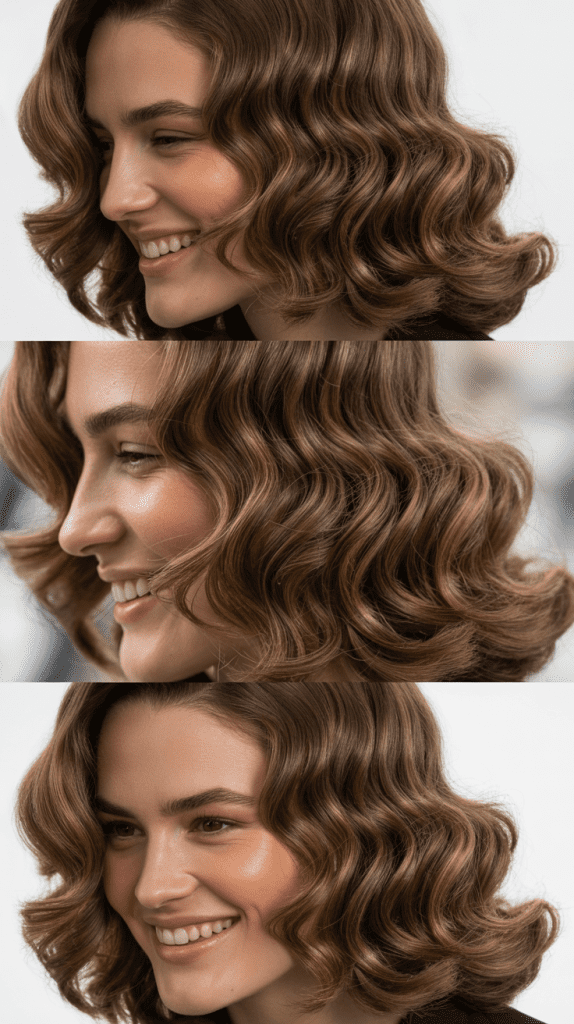 Side-Swept Style with Deep Part