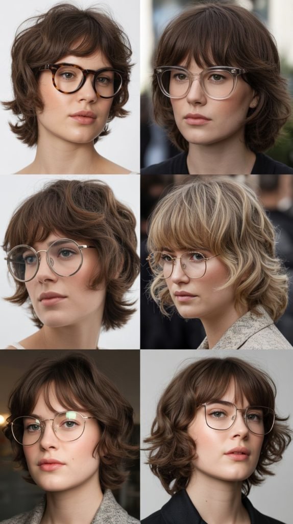 Wavy Lob With Piece-y Side Bangs