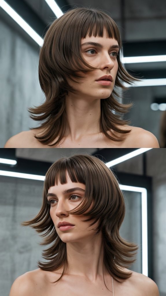  Layered Cut With Micro Bangs