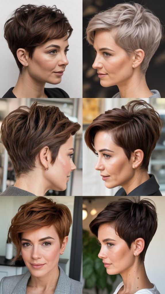 Graduated Pixie with Tapered Sides