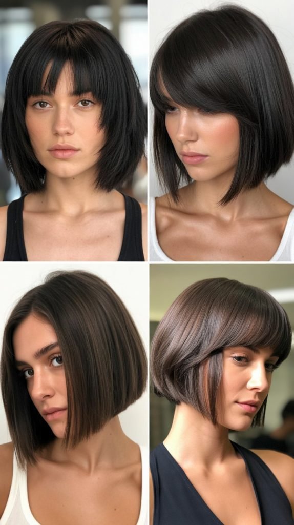 Textured Bob with Choppy Fringe