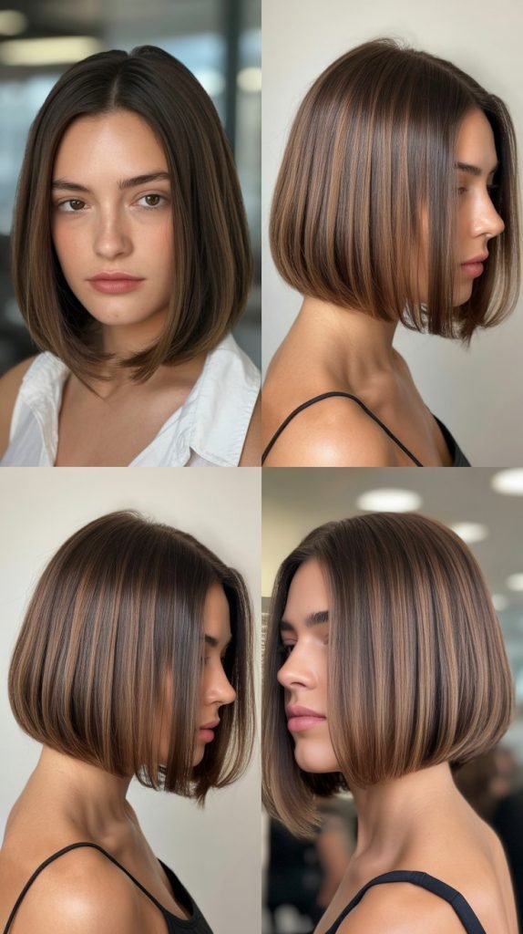  Rounded Bob with Graduated Interior Layers
