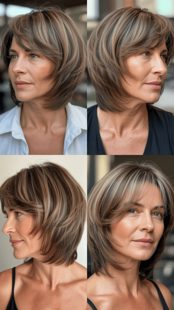 Layered Bob with Razored Ends